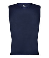 4631 Badger Adult Pro Compression Sleeveless Tee Navy