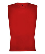 4631 Badger Adult Pro Compression Sleeveless Tee Red