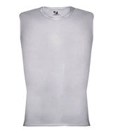 4631 Badger Adult Pro Compression Sleeveless Tee Silver