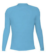 4656 Badger Long Sleeve Mock Neck Blended Compression Tee Columbia Blue