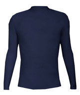 4656 Badger Long Sleeve Mock Neck Blended Compression Tee Navy