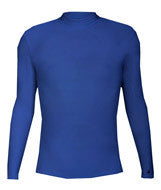 4656 Badger Long Sleeve Mock Neck Blended Compression Tee Royal