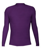 4656 Badger Long Sleeve Mock Neck Blended Compression Tee Purple