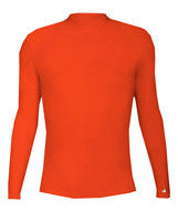 4656 Badger Long Sleeve Mock Neck Blended Compression Tee Burnt Orange