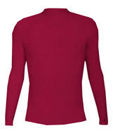 4656 Badger Long Sleeve Mock Neck Blended Compression Tee Cardinal