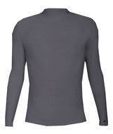 4656 Badger Long Sleeve Mock Neck Blended Compression Tee Graphite