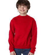 4662B Jerzees Youth Super Sweats&reg; Crew Neck Sweatshirt True Red