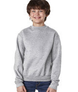 4662B Jerzees Youth Super Sweats&reg; Crew Neck Sweatshirt Ash (50/50)