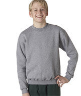 4662B Jerzees Youth Super Sweats&reg; Crew Neck Sweatshirt Oxford (45/55)