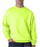 4662 Jerzees Adult Super Sweats&reg; Crew Neck Sweatshirt Safety Green (50/50)