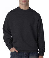 4662 Jerzees Adult Super Sweats&reg; Crew Neck Sweatshirt Black Heather