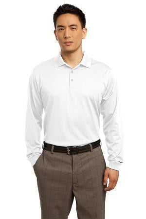 Nike Golf Long Sleeve Dri-FIT Stretch Tech Polo. 466364 White