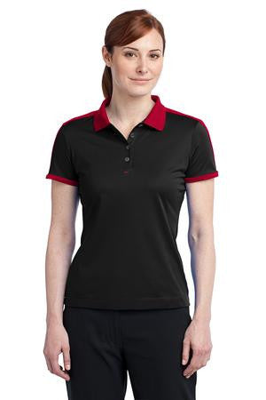 Nike Golf Ladies Dri-FIT N98 Polo. 474238 Black/Varsity Red