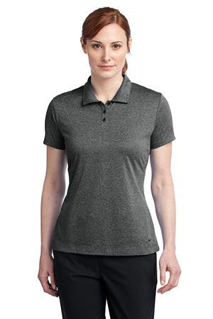 Nike Golf Ladies Dri-FIT Heather Polo. 474455 Black heather
