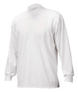 4755 Badger Long-Sleeve B-Hot Heavyweight Mock White