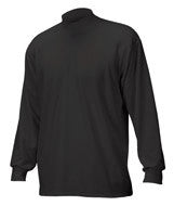 4755 Badger Long-Sleeve B-Hot Heavyweight Mock Black