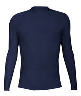 4756 Badger B-Hot Long Sleeve Mock Neck Blended Compression Tee Navy