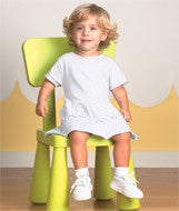 4783 Rabbit Skins Infant Romper Dress White