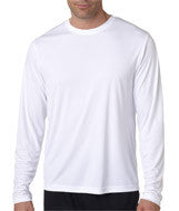 482L Hanes Adult Cool DRI&reg; Long-Sleeve Performance T-Shirt White