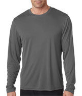 482L Hanes Adult Cool DRI&reg; Long-Sleeve Performance T-Shirt Graphite