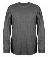4904 Badger Extreme Long Sleeve Cotton Tee Charcoal