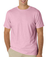 490 Anvil Eco-Friendly Adult AnvilOrganic&reg; Lightweight Tee Charity Pink