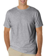 490 Anvil Eco-Friendly Adult AnvilOrganic&reg; Lightweight Tee Heather Grey (90/10)