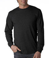 4930 Fruit of the Loom Adult Heavy Cotton HD&reg; Long-Sleeve T-Shirt Black Heather