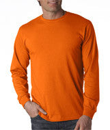 4930 Fruit of the Loom Adult Heavy Cotton HD&reg; Long-Sleeve T-Shirt Tennessee Orange
