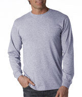 4930 Fruit of the Loom Adult Heavy Cotton HD&reg; Long-Sleeve T-Shirt Athletic Heather (90/10)