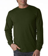 4930 Fruit of the Loom Adult Heavy Cotton HD&reg; Long-Sleeve T-Shirt Military Green