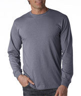 4930 Fruit of the Loom Adult Heavy Cotton HD&reg; Long-Sleeve T-Shirt Charcoal