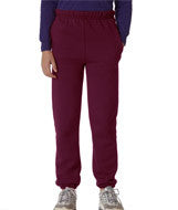 4950B Jerzees Youth Super Sweats&reg; Sweatpants with Pockets Maroon