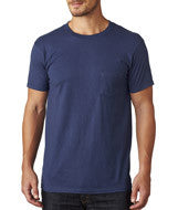 498P Hanes Adult nano-T&reg; T-Shirt with Pocket Vintage Navy