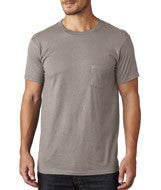 498P Hanes Adult nano-T&reg; T-Shirt with Pocket Vintage Grey