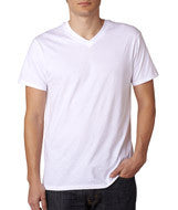 498V Hanes Adult nano-T&reg; V-Neck T-Shirt White