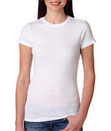 4990 Bayside Ladies' Fashion Ring-Spun Jersey Tee White