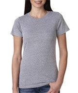 4990 Bayside Ladies' Fashion Ring-Spun Jersey Tee Dark Ash