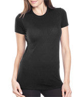 4990 Bayside Ladies' Fashion Ring-Spun Jersey Tee Black