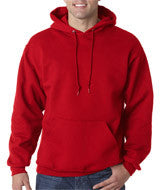4997 Jerzees Adult Super Sweats&reg; Hooded Pullover Sweatshirt True Red