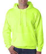 4997 Jerzees Adult Super Sweats&reg; Hooded Pullover Sweatshirt Safety Green (50/50)