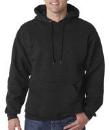 4997 Jerzees Adult Super Sweats&reg; Hooded Pullover Sweatshirt Black Heather