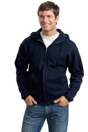 JERZEES Super Sweats - Full-Zip Hooded Sweatshirt.  4999M Navy