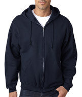 4999 Jerzees Adult Super Sweats&reg; Full-Zip Hooded Sweatshirt J Navy