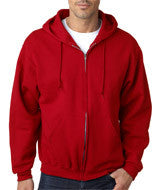 4999 Jerzees Adult Super Sweats&reg; Full-Zip Hooded Sweatshirt True Red