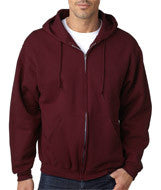 4999 Jerzees Adult Super Sweats&reg; Full-Zip Hooded Sweatshirt Maroon