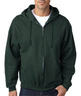 4999 Jerzees Adult Super Sweats&reg; Full-Zip Hooded Sweatshirt Forest Green