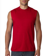 49 Jerzees Adult HiDENSI-T&reg; Sleeveless T-Shirt True Red