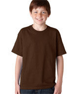 5000B Gildan Heavy Cotton&trade; Youth T-Shirt Dark Chocolate