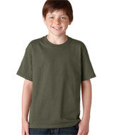 5000B Gildan Heavy Cotton&trade; Youth T-Shirt Military Green